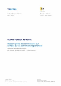 rapport spécial des cac conventions réglementées