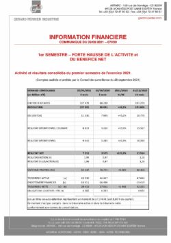 resultats semestriels juin